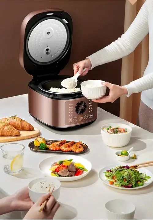 九阳4l电饭煲煮饭锅升家用大容量3个人智能多功能黑色