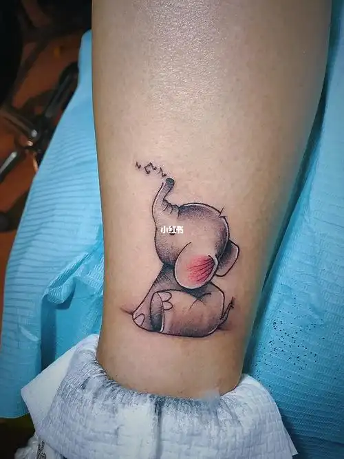 可爱小象纹身_纹身_鬼著刺青工作室(纹身店)攻略_卡通_纹身也清新_美