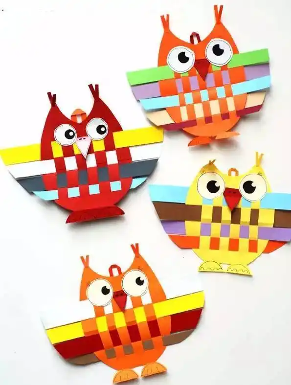 手工教程 超萌的猫头鹰,元旦放假陪孩子在家做