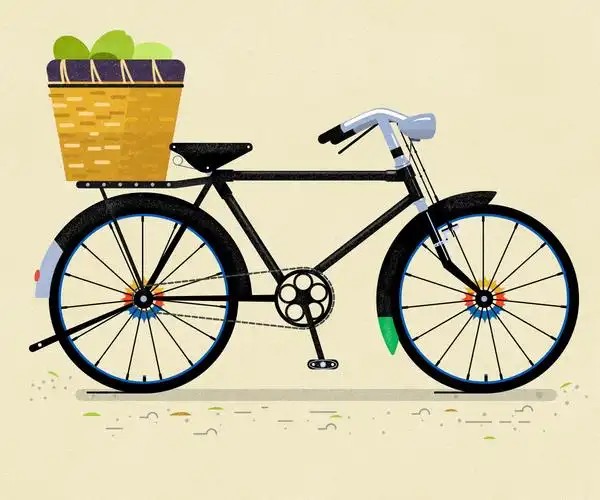 插画单车