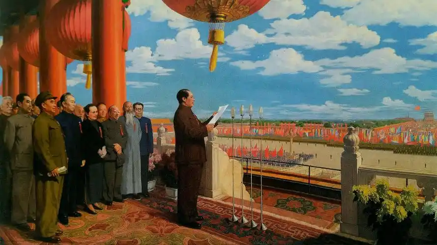 油画《开国大典》    董希文