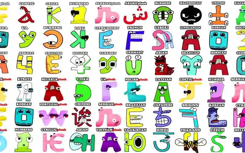 60个不同造型的字母人集合了,乌克兰,希腊,马其顿,开始比赛!