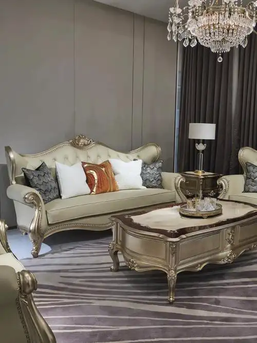 现代轻奢简约欧美法式雕刻精品全套整装家具