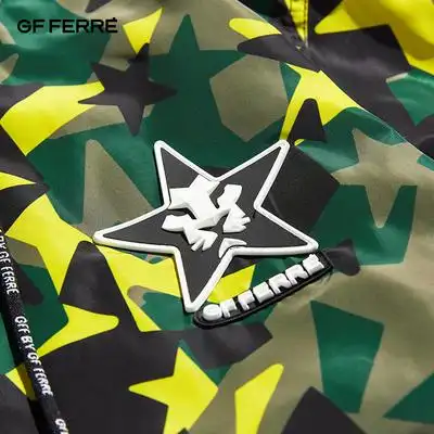 gfferre费雷意大利轻奢潮牌运动休闲宽松迷彩夹克外套gam11j1090