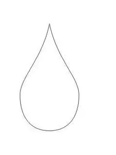 水滴形宝石简笔画