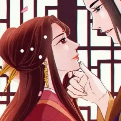 唯美动漫古风情侣头像 夜凉如水佳人如梦