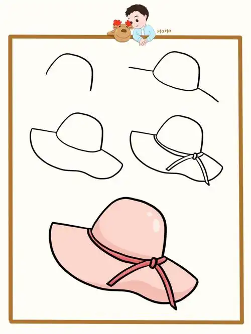 简笔画教程|帽子