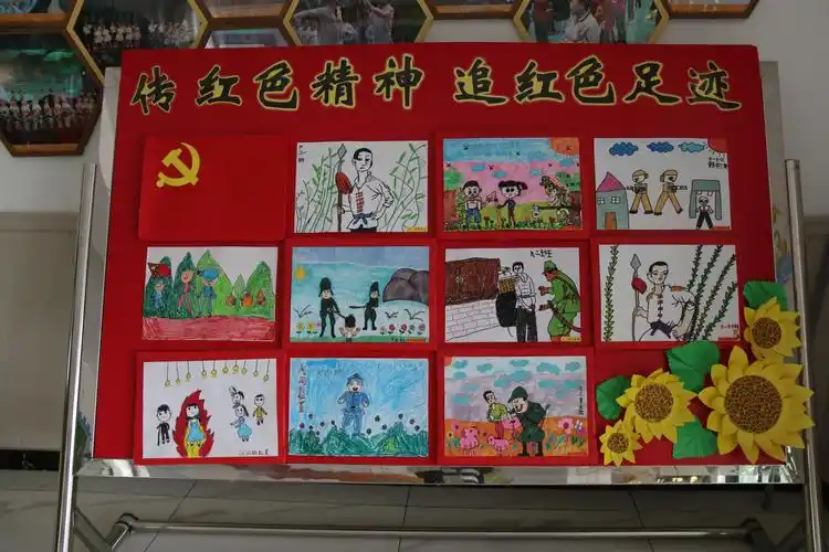 百年献礼"红色故事表演,"童心向党 歌声嘹亮"童声合唱以及"追红色足迹