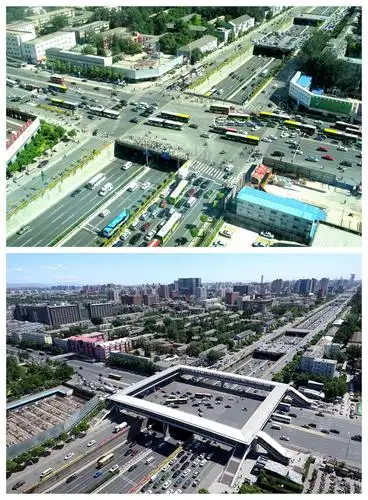 金奖:张齐《中关村1号桥新旧对比》