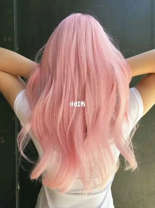 染完少女感爆棚的发色樱花粉色73
