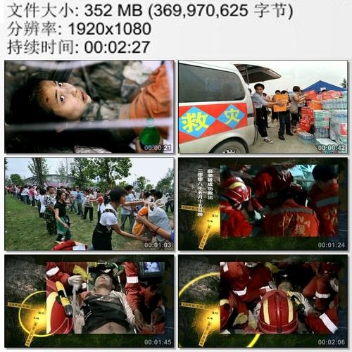 512汶川大地震救援现场可乐男孩 志愿者黄丝带 动态实拍视频素材