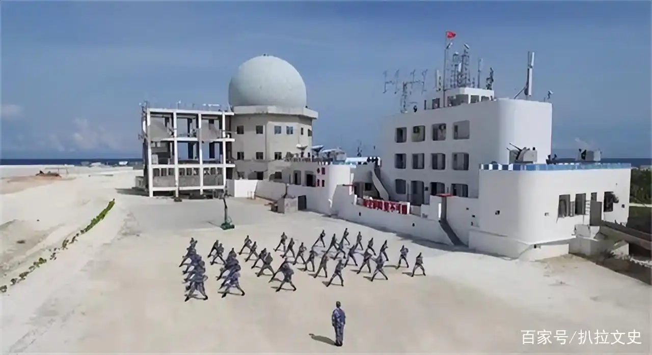 渚碧礁:南沙第二大岛,绿化开始覆盖全岛,成南海重要基地