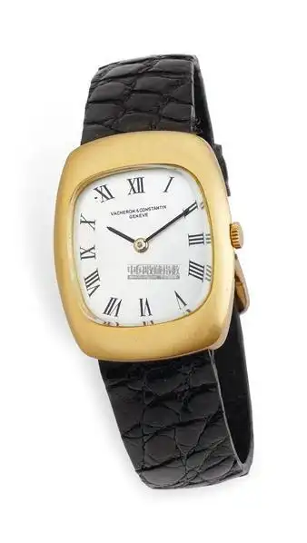 江诗丹顿 18k黄金手动方形腕表