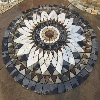 适用楼顶花片花园地砖庭院砖拼花石盘广场砖小区个性文化砖宾馆花