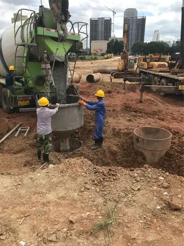 围护桩混凝土灌注