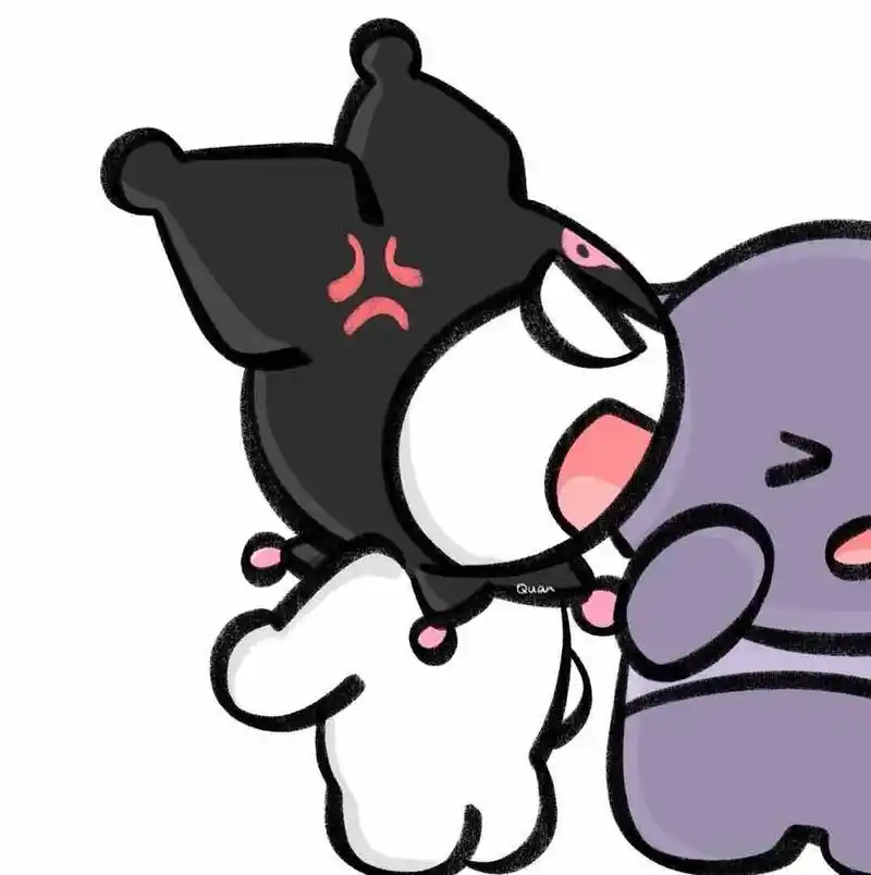 库洛米和小巴库情侣头像哦