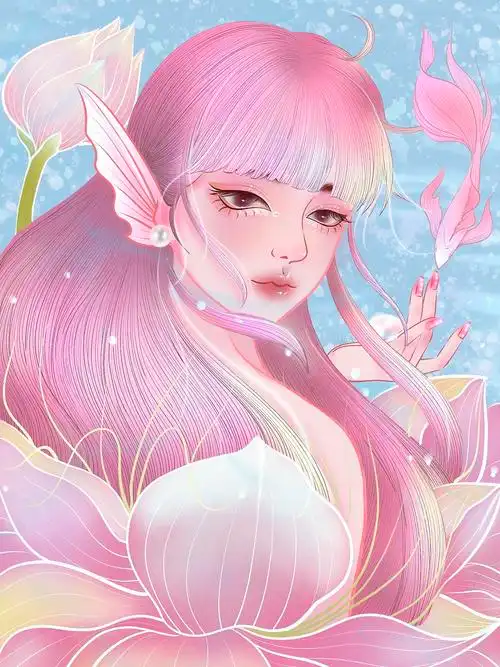 动物拟人之鱼女