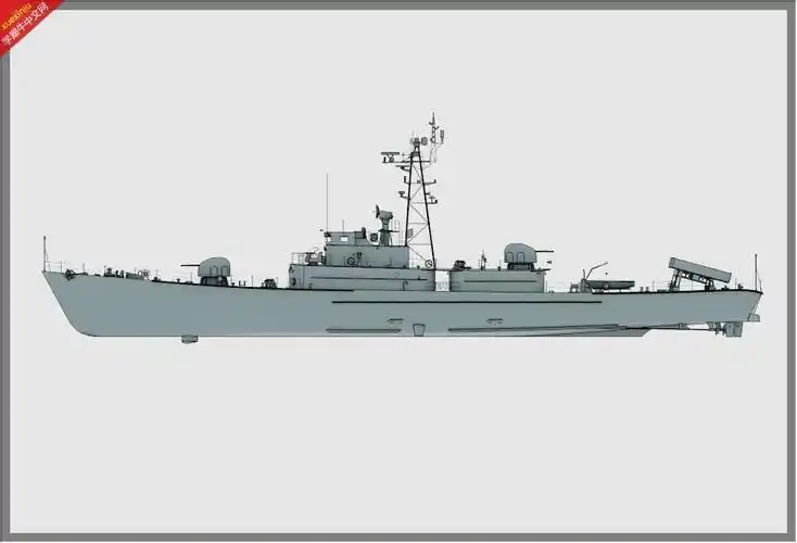 1:100 中国人民海军037ig型导弹护卫艇建模-rhino(犀牛)keyshot设计
