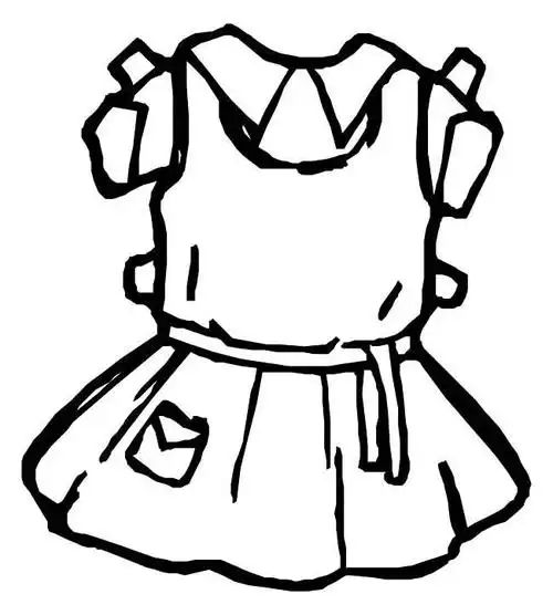 简笔画酷酷的手绘时装设计图酷酷女孩的画法简笔画图片上色衣服简笔画