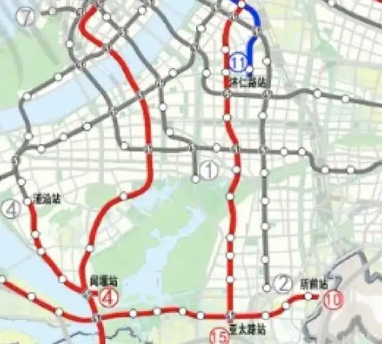 四期规划地铁15号线的站点设置