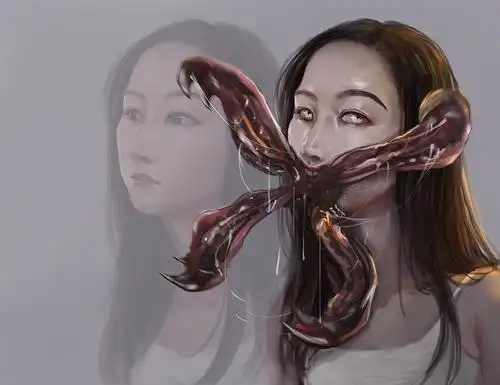 (嘴是生化危机里面的)