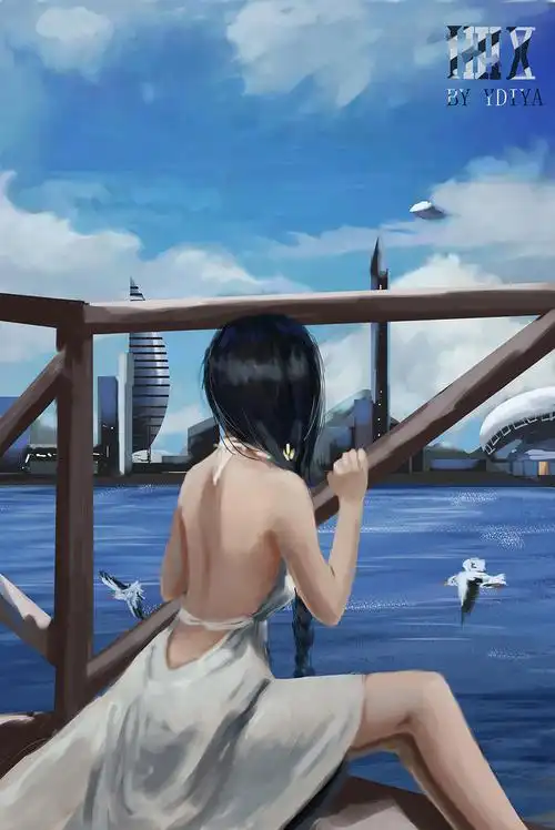 听风插画图片壁纸