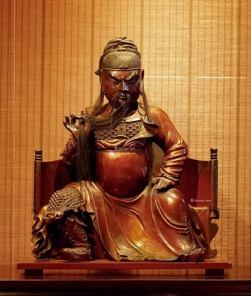 3830 明末清初 夹纻关公坐像