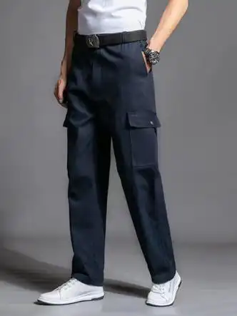 衣分然夏天工作服裤子深蓝夏季工裤汽修裤子劳保工装裤耐磨工装裤560