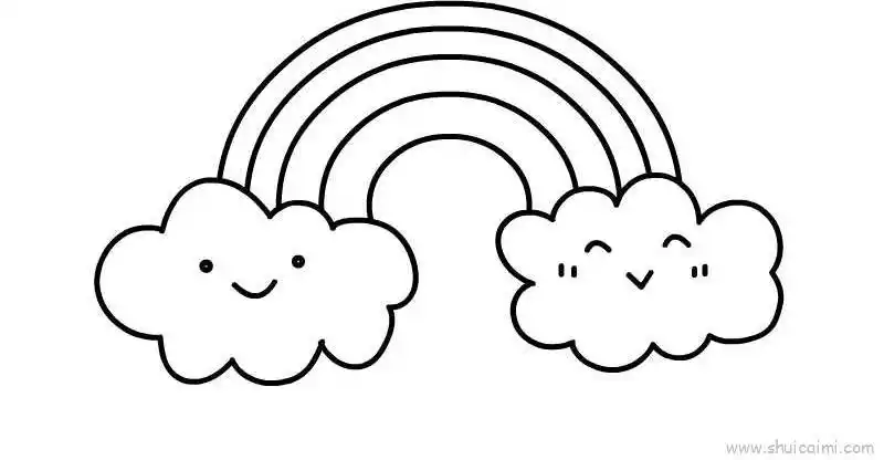 彩虹儿童画怎么画 彩虹简笔画画法