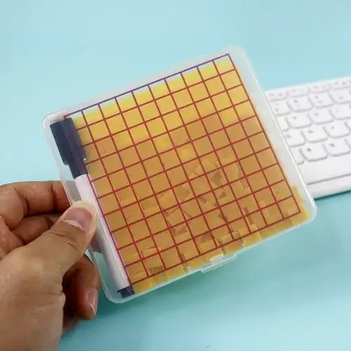 学具小方块边长1厘米cm分米一平方分米平方米小学数学学生用面积测量