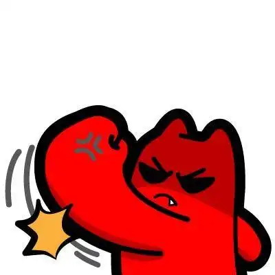 17魔鬼猫表情-给你一拳】#半身 愤怒 拳击 大招 运动 跳跃 挥拳 握拳