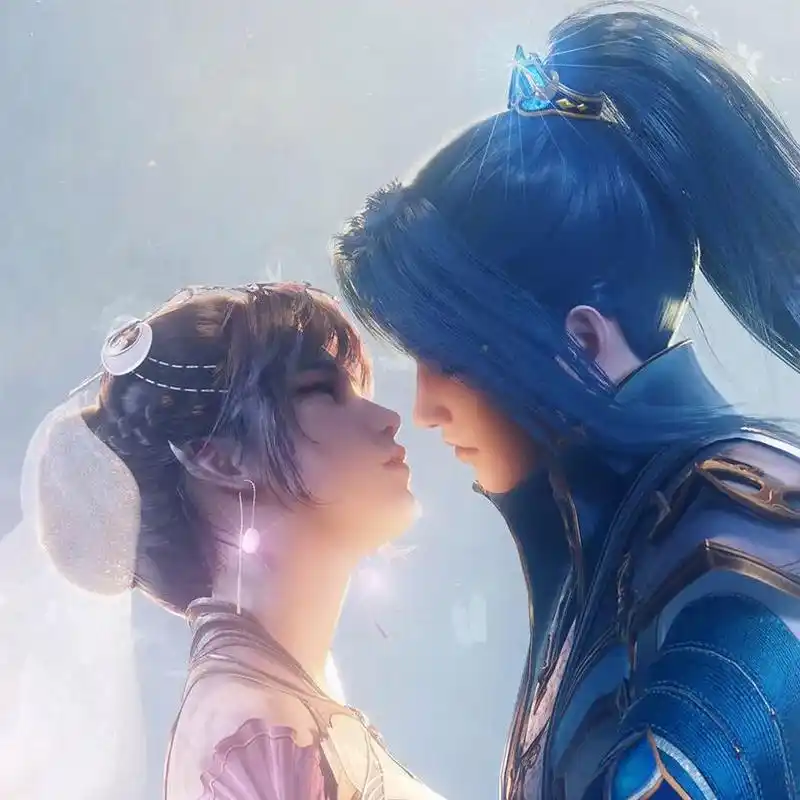 斗罗大陆唐三新造型壁纸小舞的婚纱壁纸