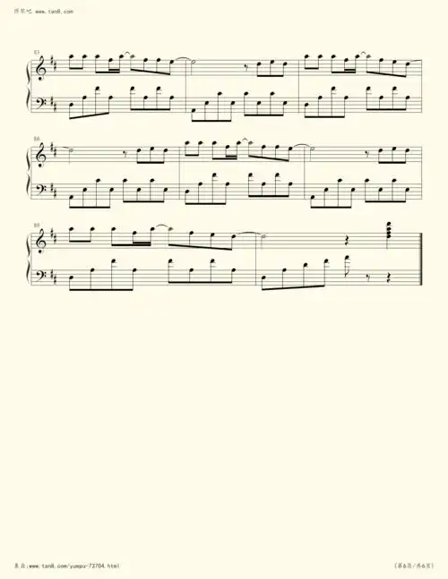 《少年,钢琴谱》梦然(五线谱 钢琴曲 指法)-弹吧|蛐蛐钢琴网