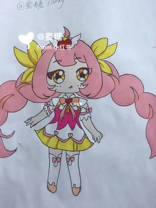 小花仙秋季篇雪城爱铅笔手绘上色