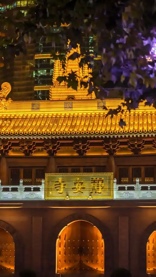 上海静安寺夜景