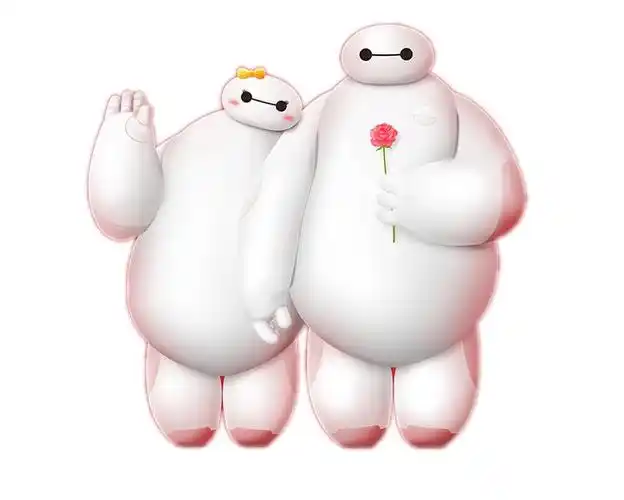 白色手绘大白人物