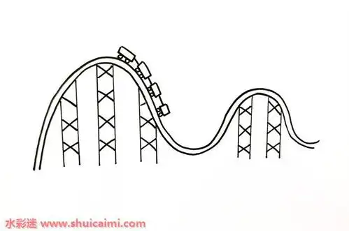 qq红包过山车怎么画qq红包过山车简笔画图片大全带颜色