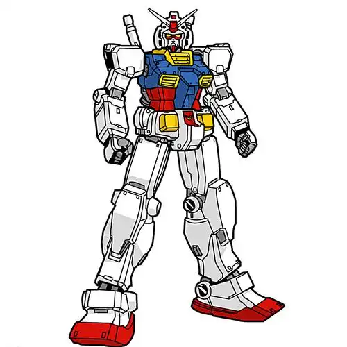 卡通高达机器人矢量素材图片