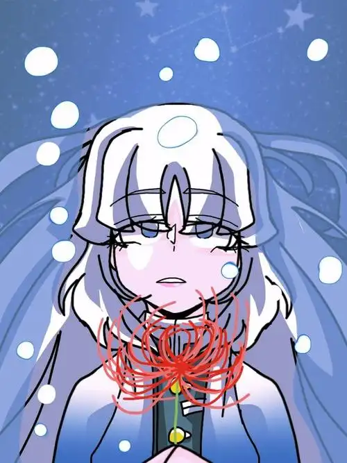 "在这一抹蓝里,彼岸花显得格外出镜,这就是… - 半次元 - acg爱好者