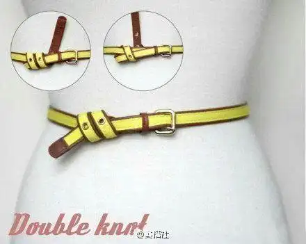 教你9款腰带的系法,菇凉们收藏啦!冬天也要美美哒