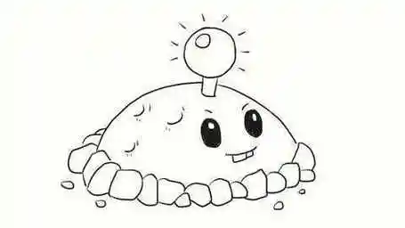 土豆地雷简笔画 土豆地雷简笔画图片