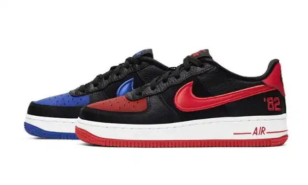 耐克空军红蓝鸳鸯低帮nikeairforce1low空军一号最新配色致敬诞生年份