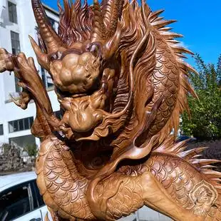 花梨木根雕木雕摆件家居饰品山水动物雕刻牛羊鹿豹子工艺品大号