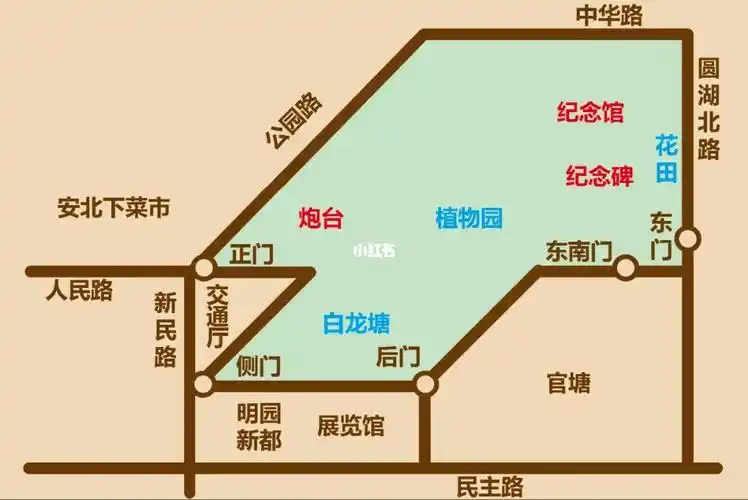 南宁人民公园极简地图20