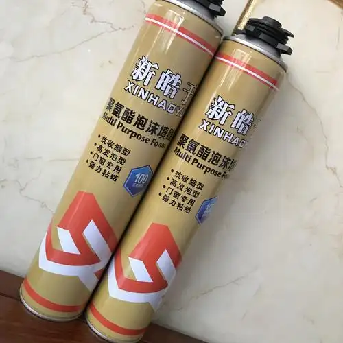 厂家批发 新皓宇枪管一体聚氨酯发泡胶泡沫胶填缝剂 建筑填缝
