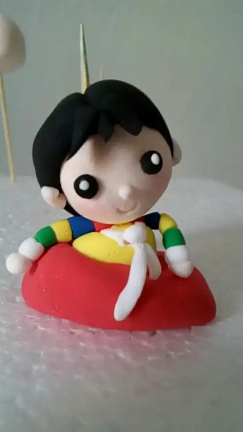 韩国版的拜年小萌娃的彩泥橡皮泥制作教程图解