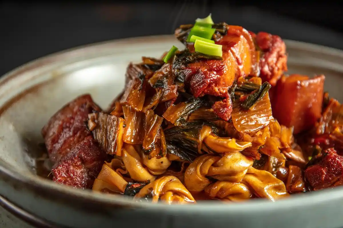 优质短图文计划# #客家咸菜焖猪肉# 哎呀,亲们,今天我要和大家分享一