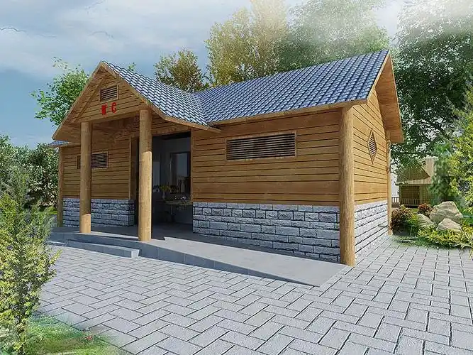 户外公共卫生间3d模型