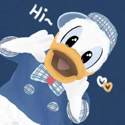 高清超萌可爱的唐老鸭图片头像,卡通头像图片