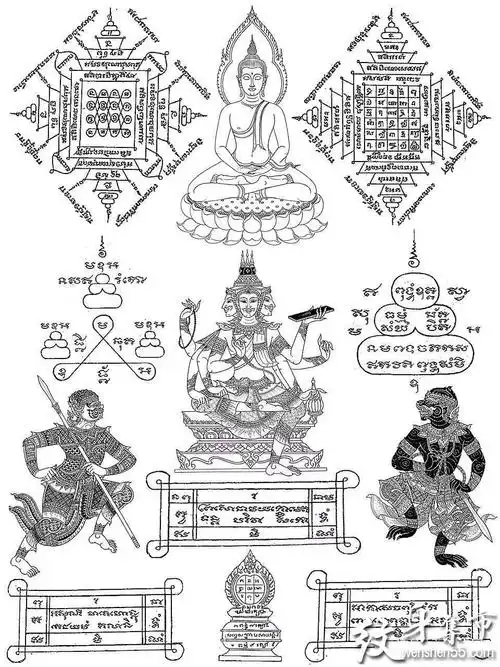 泰国刺符纹身泰国刺符纹身手稿泰国刺符纹身手稿图案